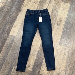 Good American Dark Indigo Power Stretch Pull on Skinny Jeans
